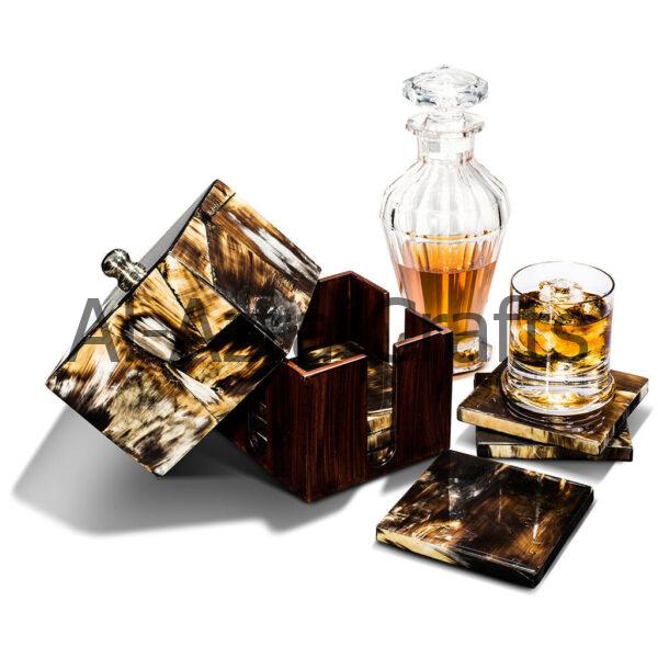 Horn Drink Coaster Set