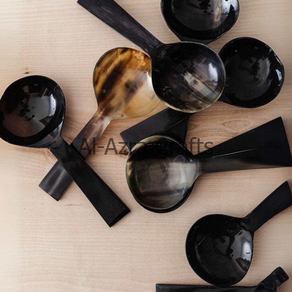 Buffalo & Ox Horn Serving Spoons - Image 3