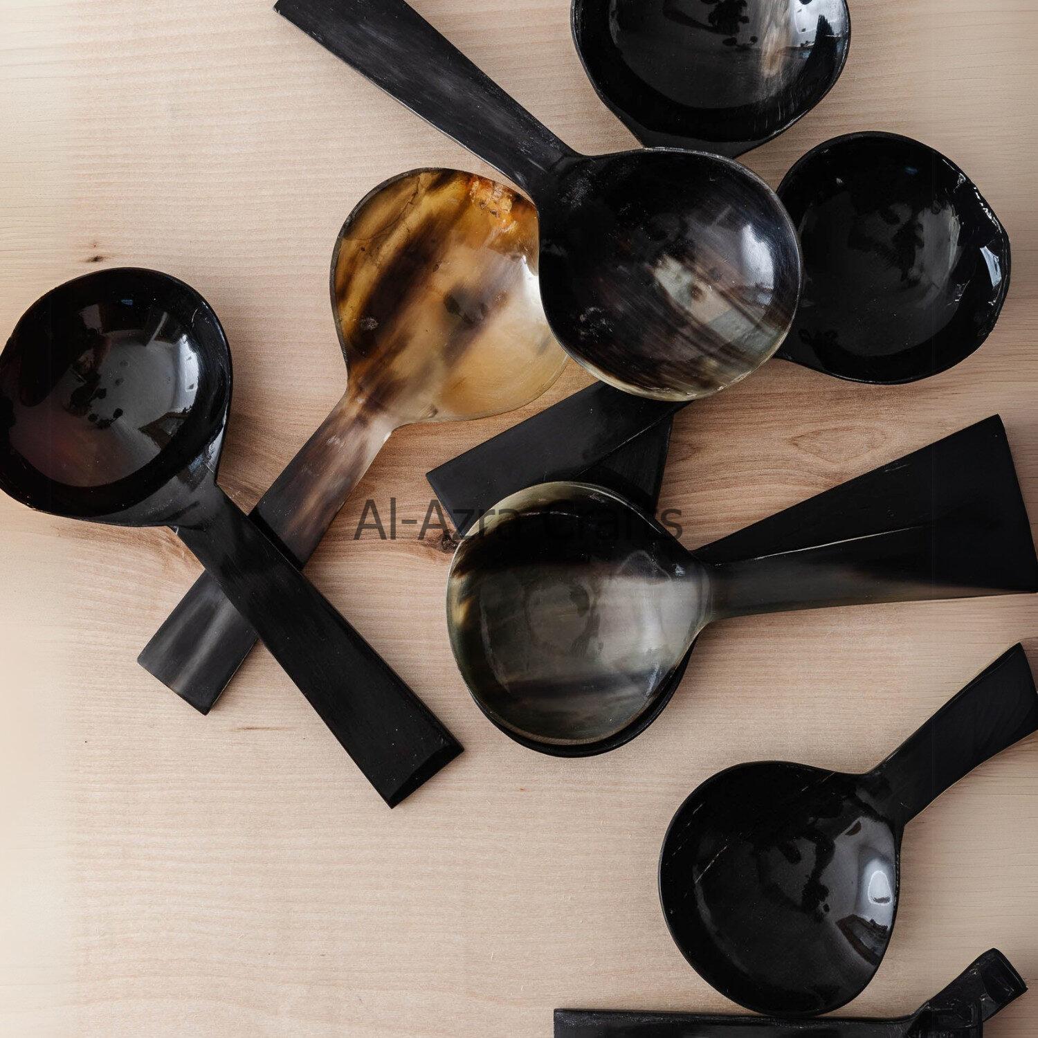 Buffalo & Ox Horn Serving Spoons - Image 3