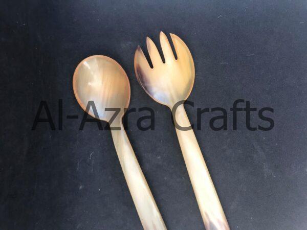Horn Cutlery Spoon and Fork - Image 4