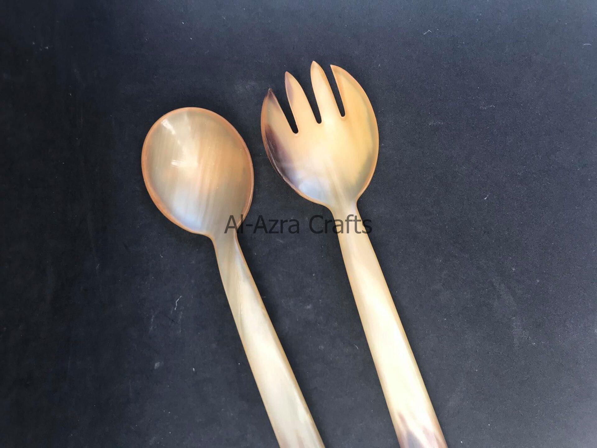 Horn Cutlery Spoon and Fork - Image 4