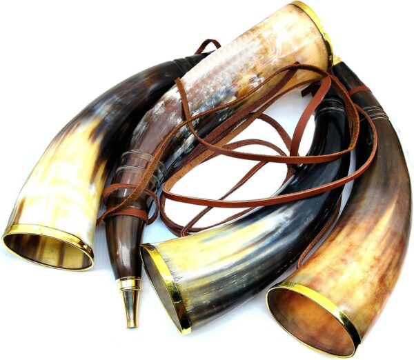 Viking Blowing Ox Horn Set