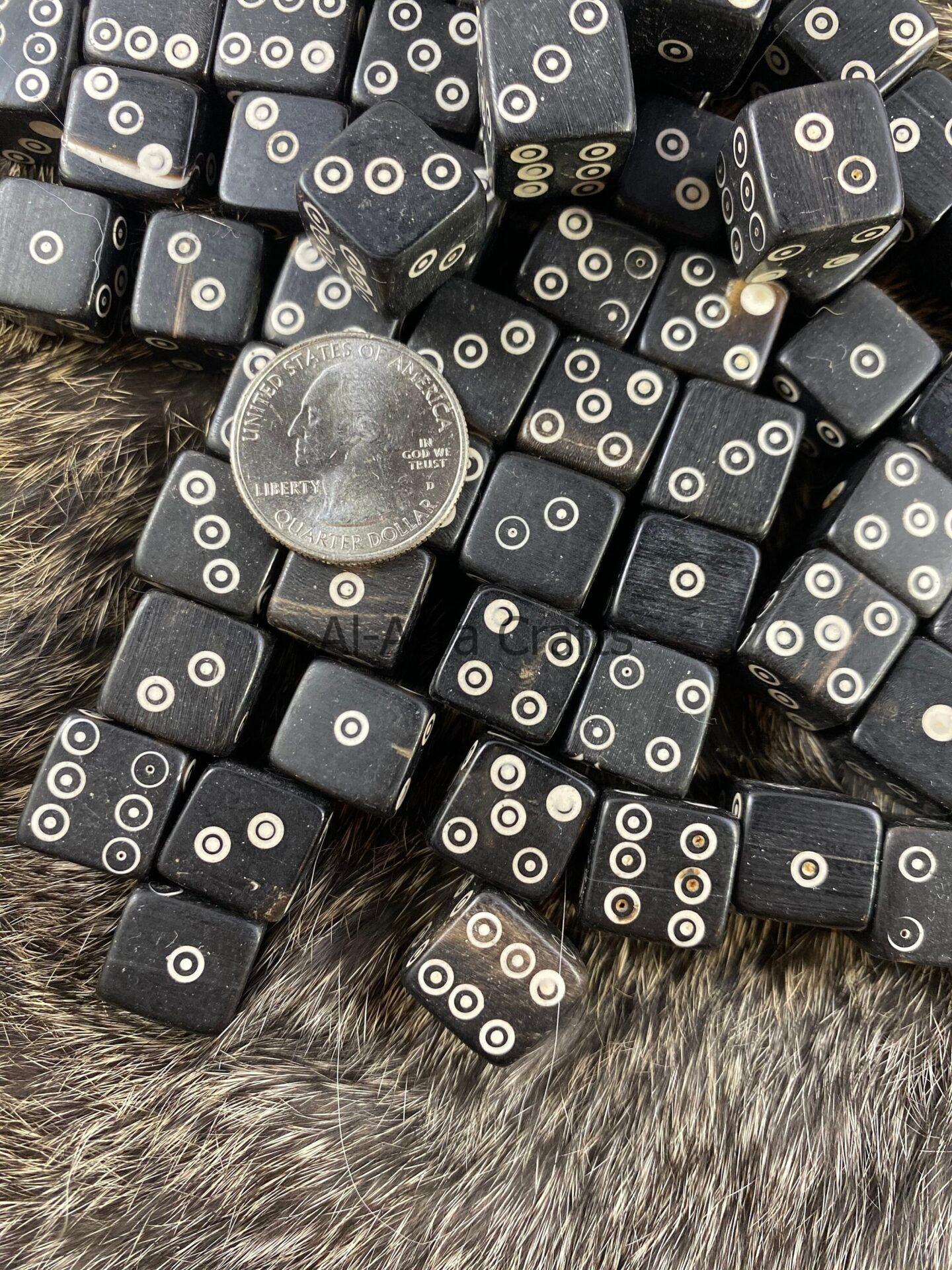 Viking Spots Black Horn Dice Set - Image 5