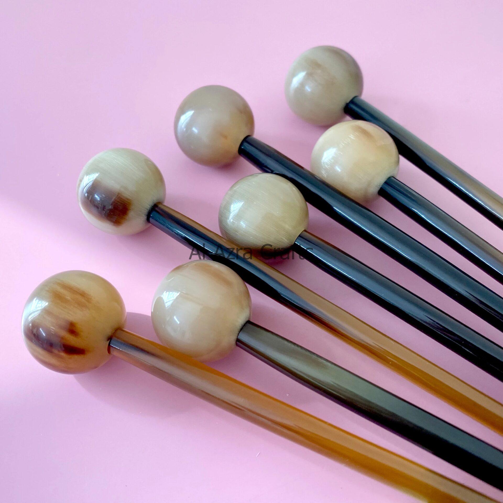 Round Head Horn Hairpin