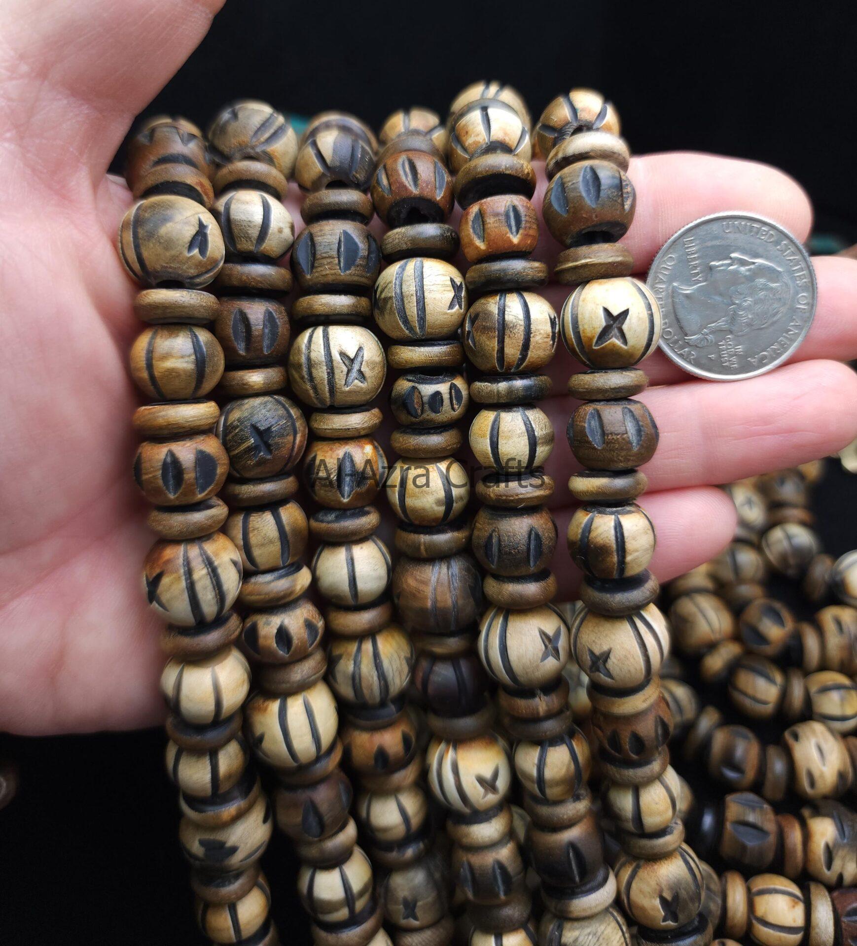 Buffalo Horn Bone Beads - Image 3