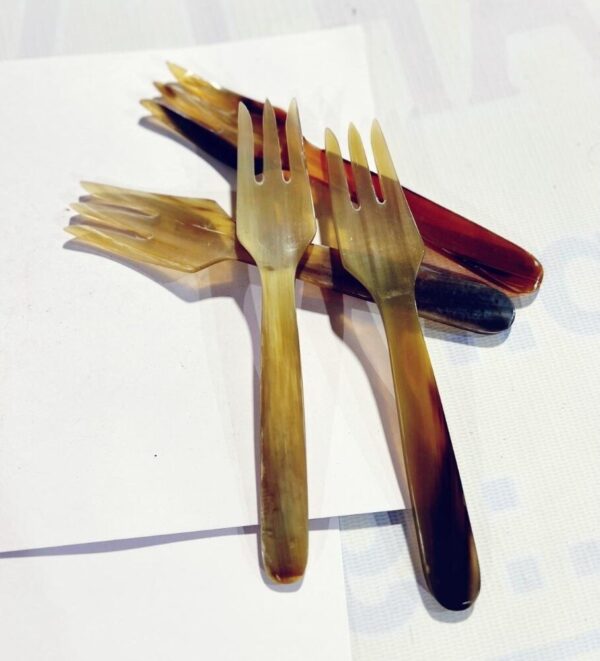 Buffalo Horn Cutlery Set - Image 3