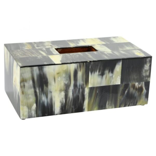 Black Horn Tissue Box