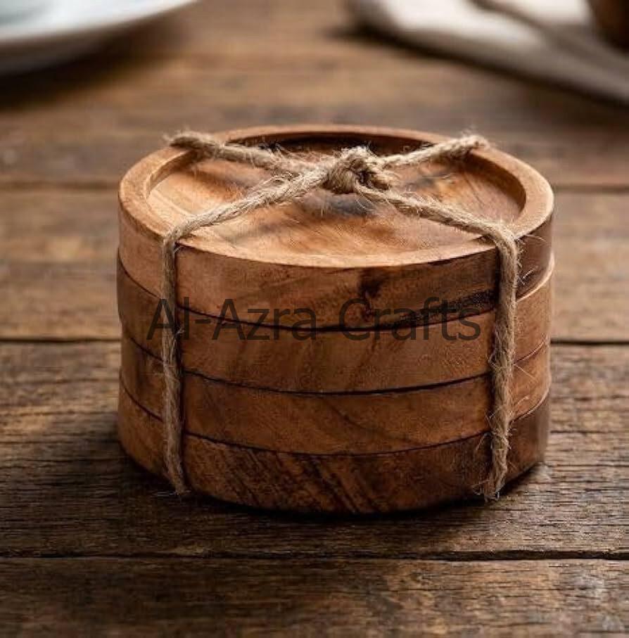 Wooden Coaster Set