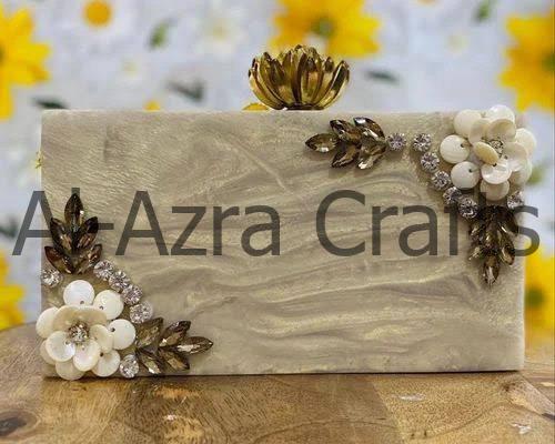Resin Wedding Clutch