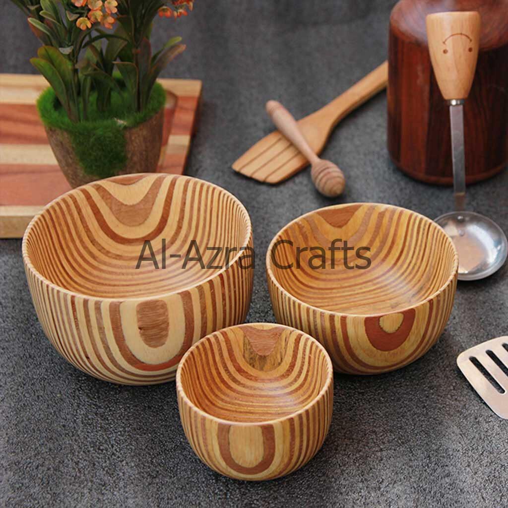 Wooden Bowl Set